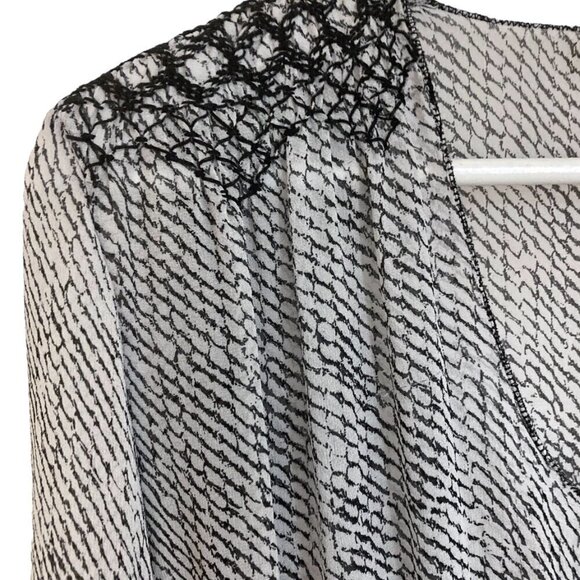 ULLA JOHNSON Anika Smocked Drop Waist Gray Silk Semi Sheer Mini Dress REVOLVE - Picture 7 of 13